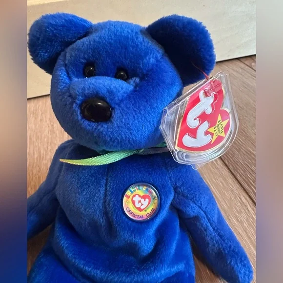 Ty 1998 Clubby Bear Beanie Baby Stuffed Animals